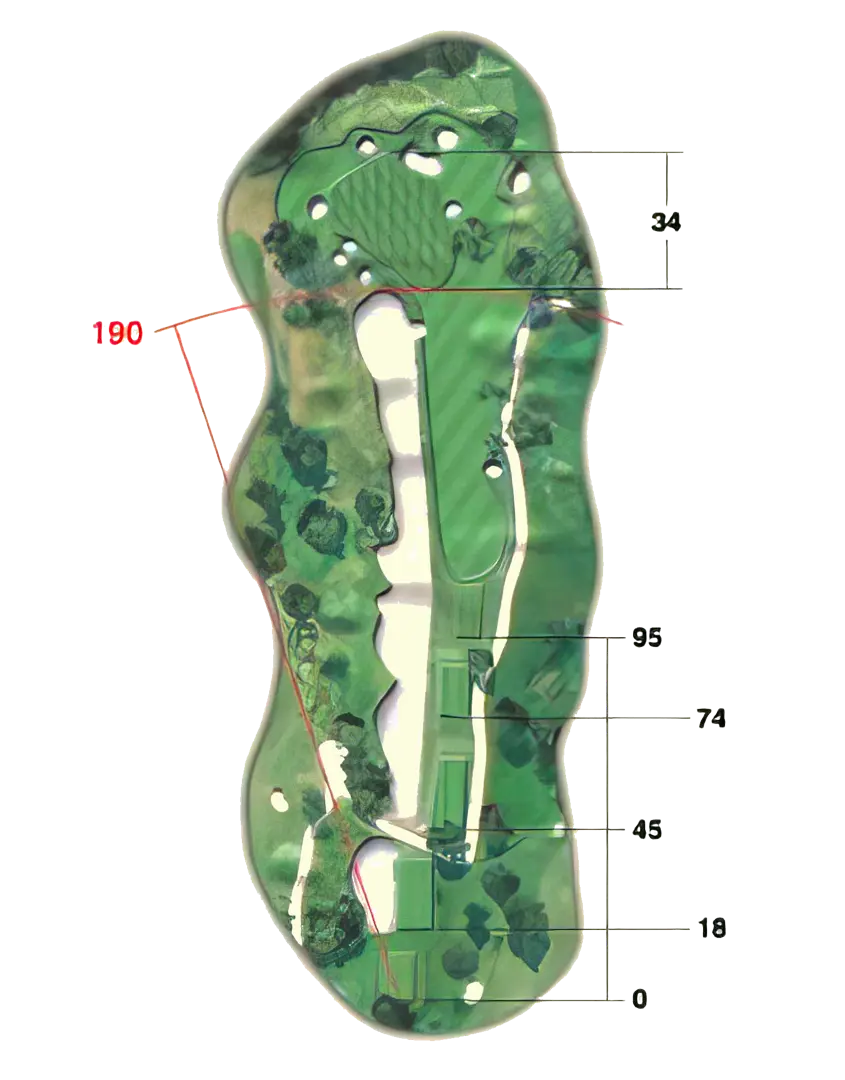 Campo de Golf en San Roque en Andalucia. Green feas en la Costa de Sol. San Roque Golf & Resort
