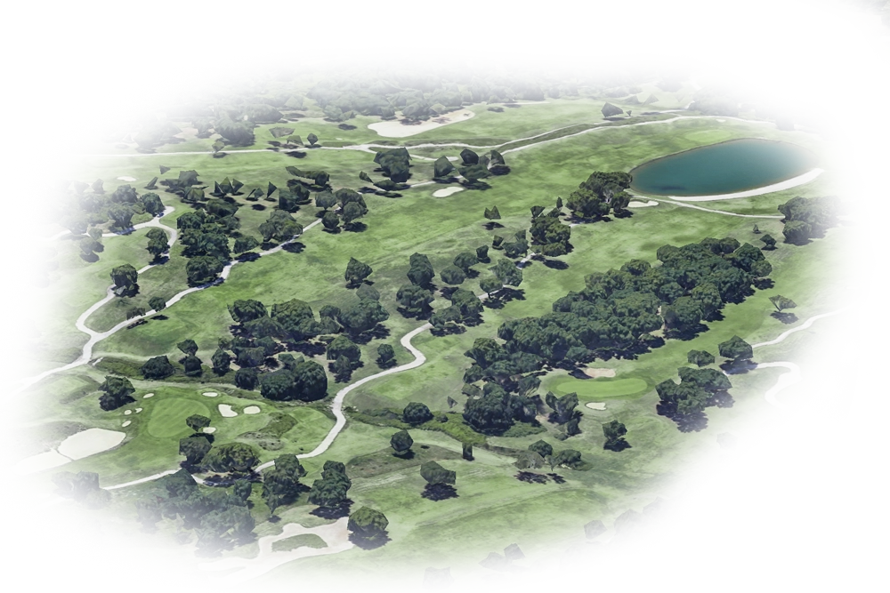 Campo de Golf en San Roque en Andalucia. Green feas en la Costa de Sol. San Roque Golf & Resort